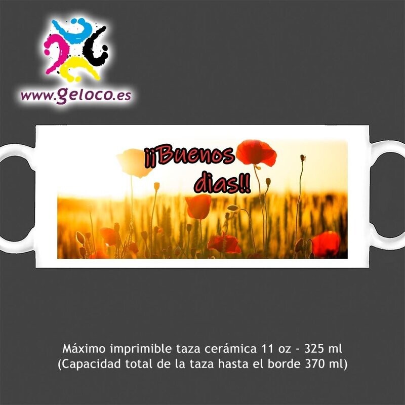 Taza 'Buenos días amapola'
