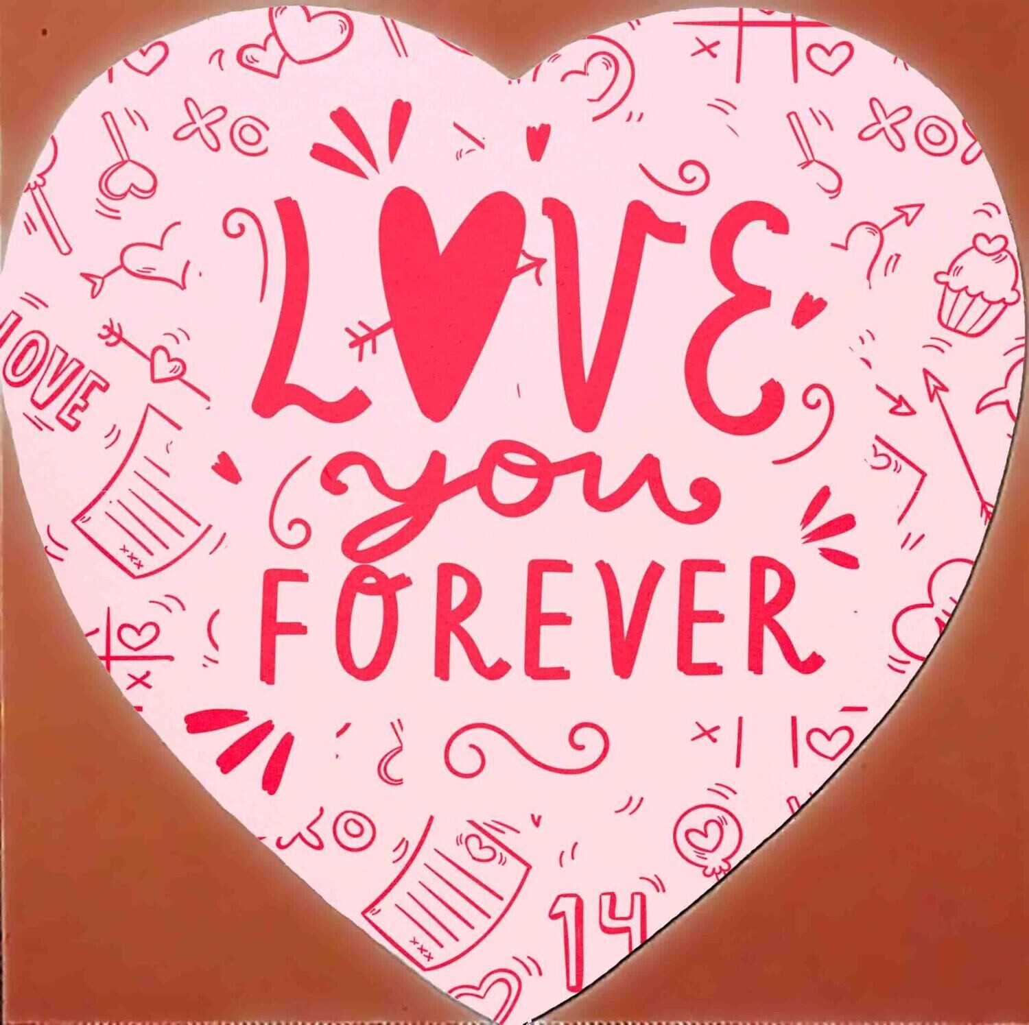 Puzle forma de corazón "Love you Forever"