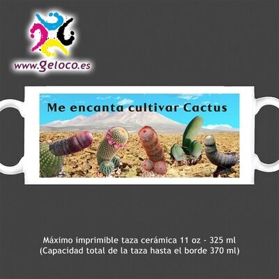 Taza 'Adoro los cactus'