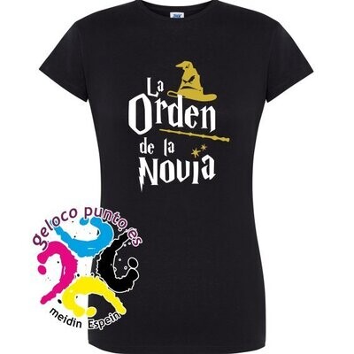 Camiseta 'La orden de la novia' de despedida