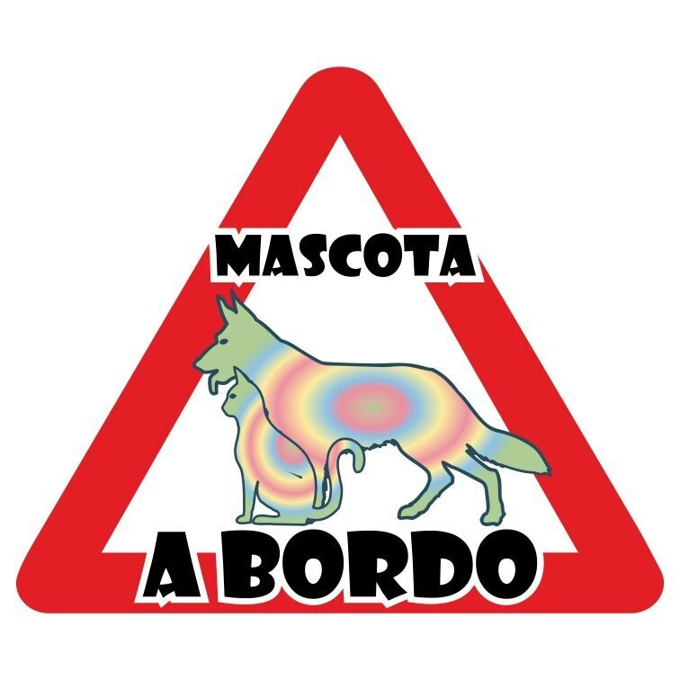 Adhesivo Mascota a bordo HADA