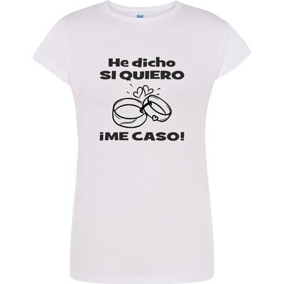 Camiseta mujer para despedida 'Me caso'