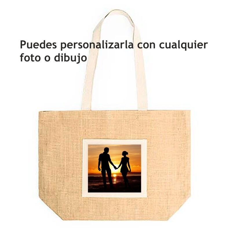Bolsa de yute y algodón Personalizada