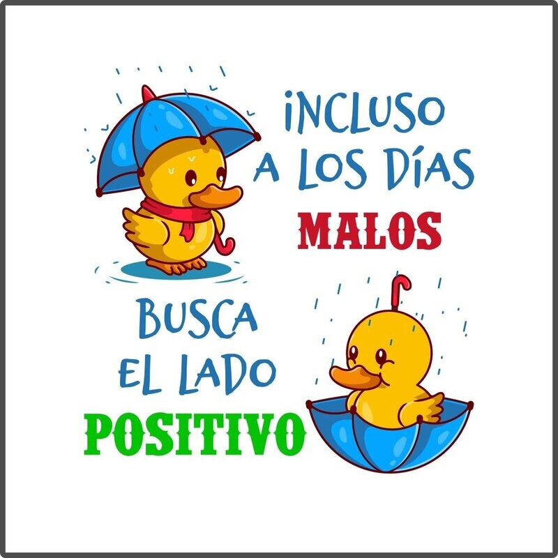 Cojín de raso 'El lado positivo'