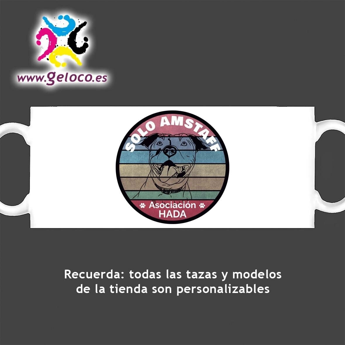 Taza "Sólo Amstaff"