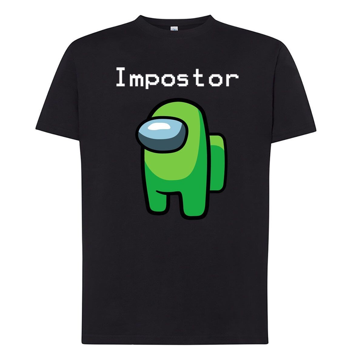Camiseta negra 'El Impostor' talla XS, PERSONAJE: Verde