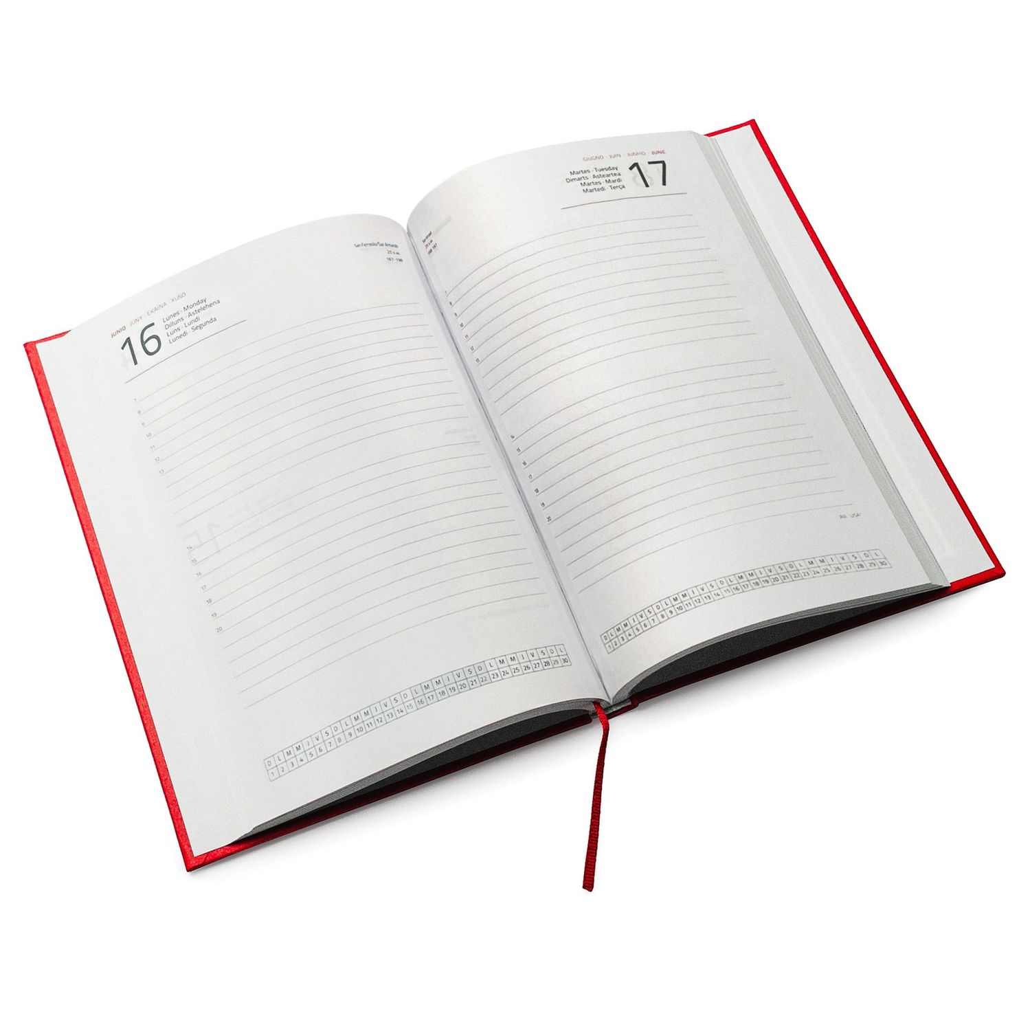 Agenda 2025 personalizada a color