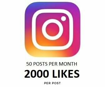 2000 Instagram Likes on Each Post Per month 2000 Instagram Likes on Each Post Per month