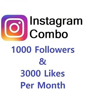 Instagram Combo (1000 Followers+3000 Likes ) Instagram Combo (1000 Followers+3000 Likes )
