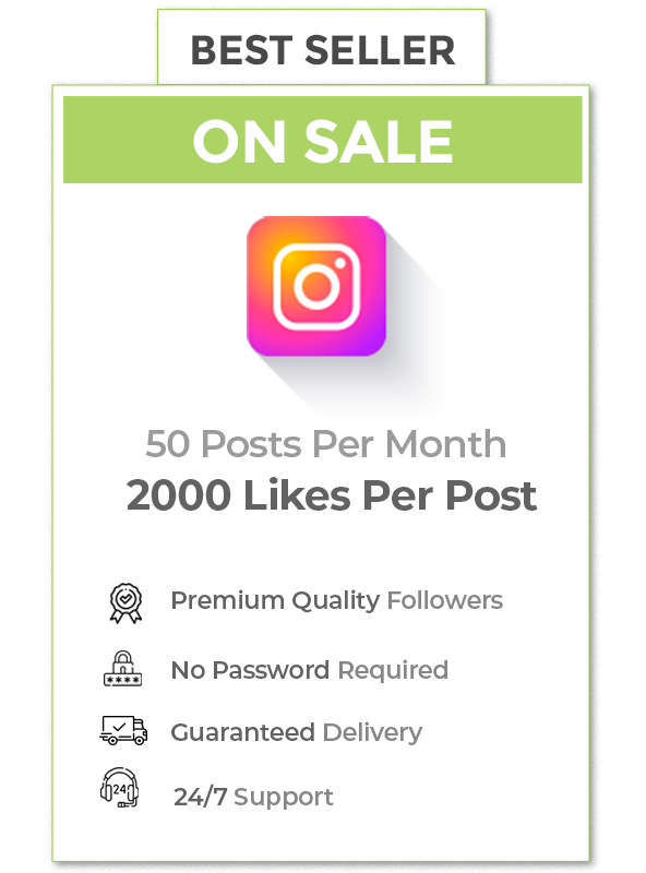2000 Instagram Likes on Each Post Per month