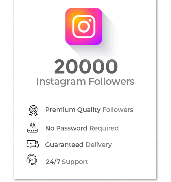 20000 Instagram Followers