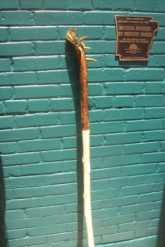 Hand Carved Willow Dragon Staff