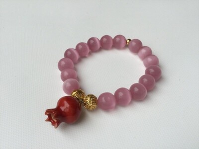 Pink Pomegranate Bracelet