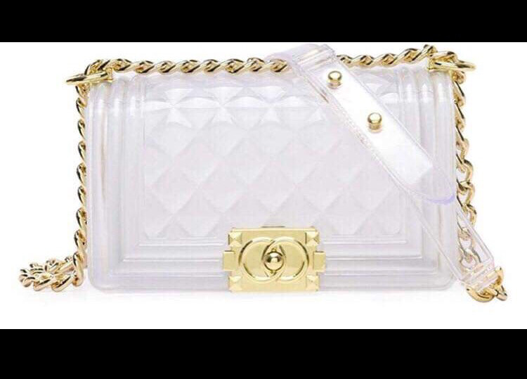 White &amp; Gold Crossbody