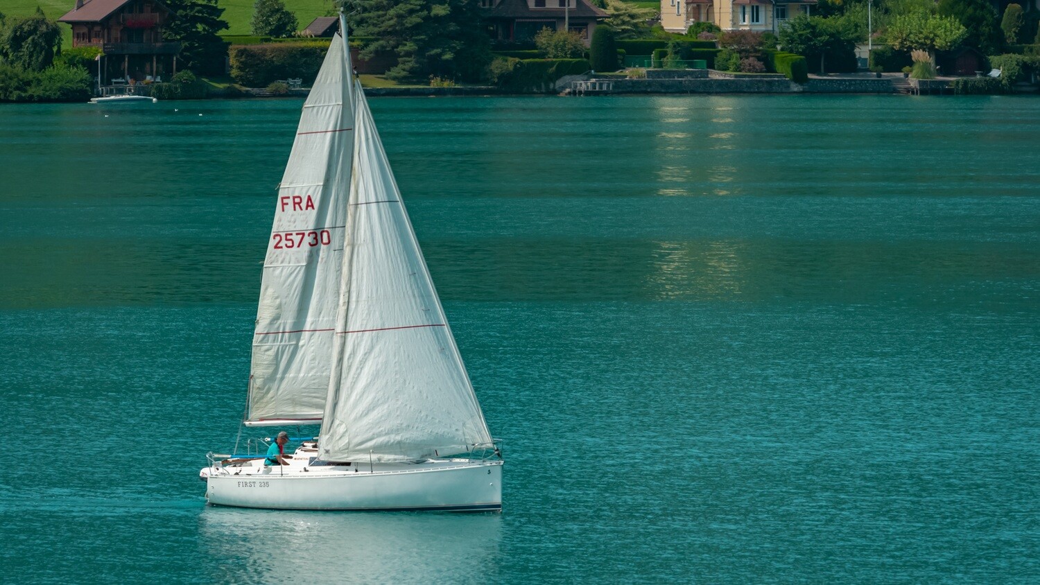 Haute-Savoie, Lac d'Annecy, Voilier Haute-Savoie, Lac d'Annecy, Voilier