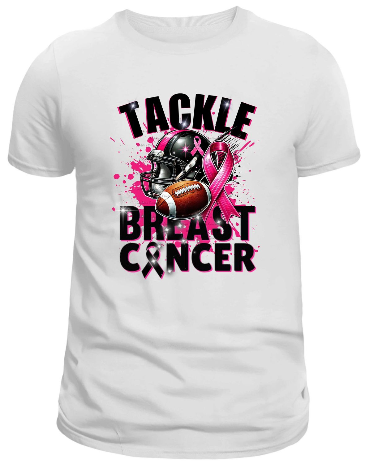 Breast Cancer Tackle Football Awareness T-Shirt