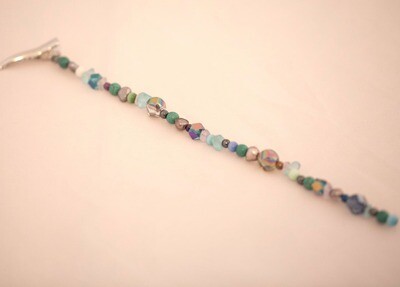 Amethyst Beaded Clip