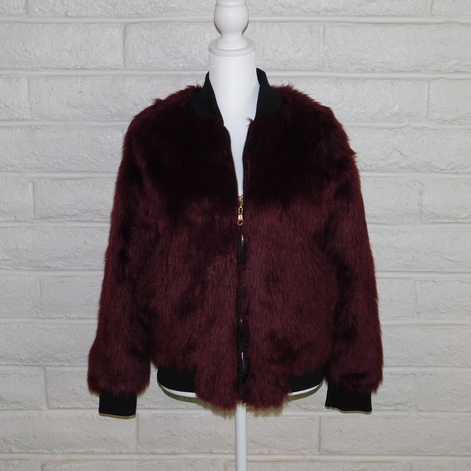 SAY WHAT?! faux fur jacket