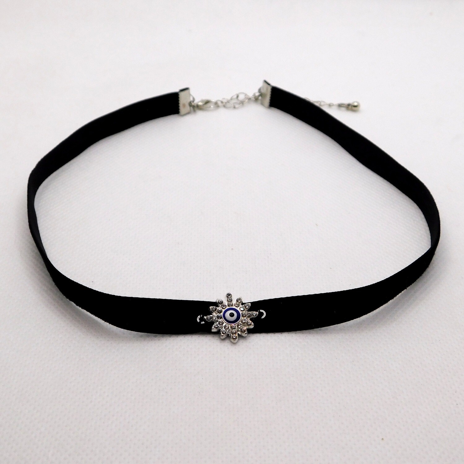 Evil Eye Protection Velvet Choker