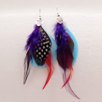 Made with Love Feather Earrings