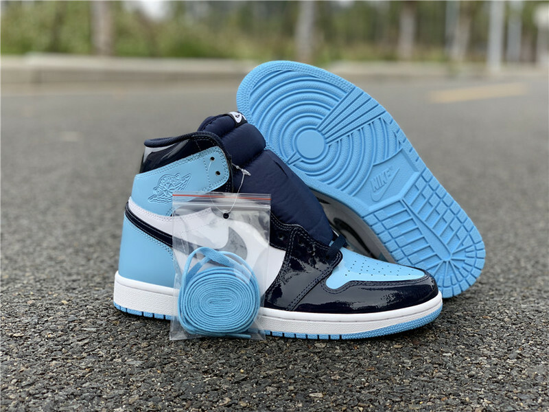 air jordan 1 retro high og wmns unc patent