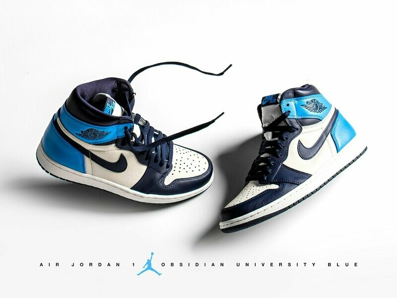Jordan 1 Retro High Obsidian UNC