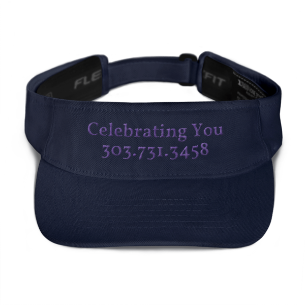 Celebrating You Designer Visor Hat - WNO Embroidered - Purple