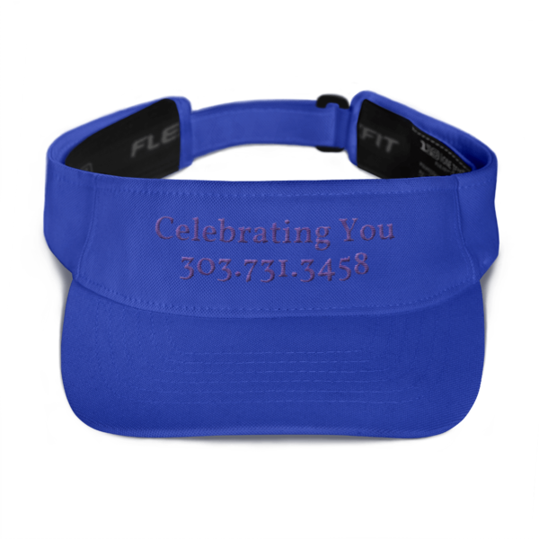 Celebrating You Designer Visor Hat - WNO Embroidered - Purple