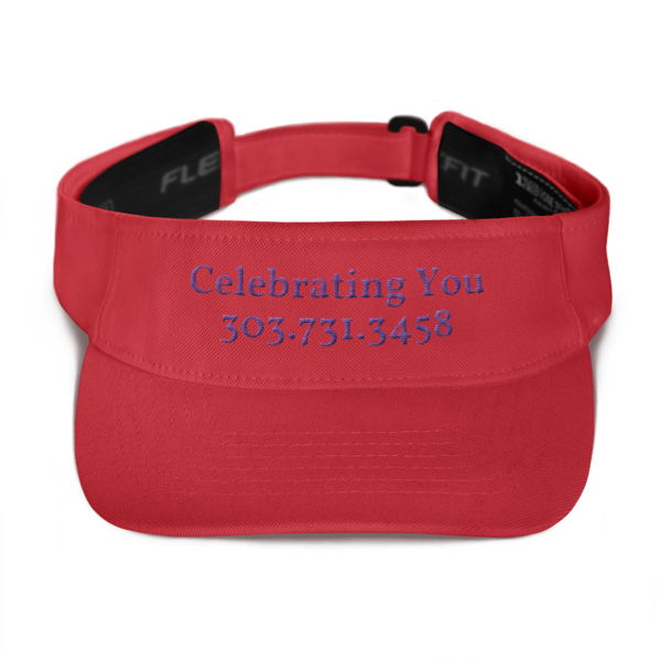 Celebrating You Designer Visor Hat - WNO Embroidered - Purple