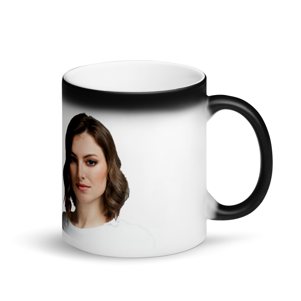 Celebrating You Designer His &amp; Hers Matte Black Magic Mugs