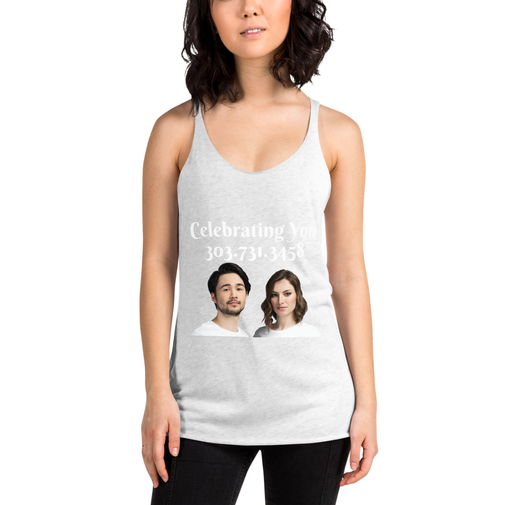 Celebrating You Designer Women&#39;s Racerback Tank Top
