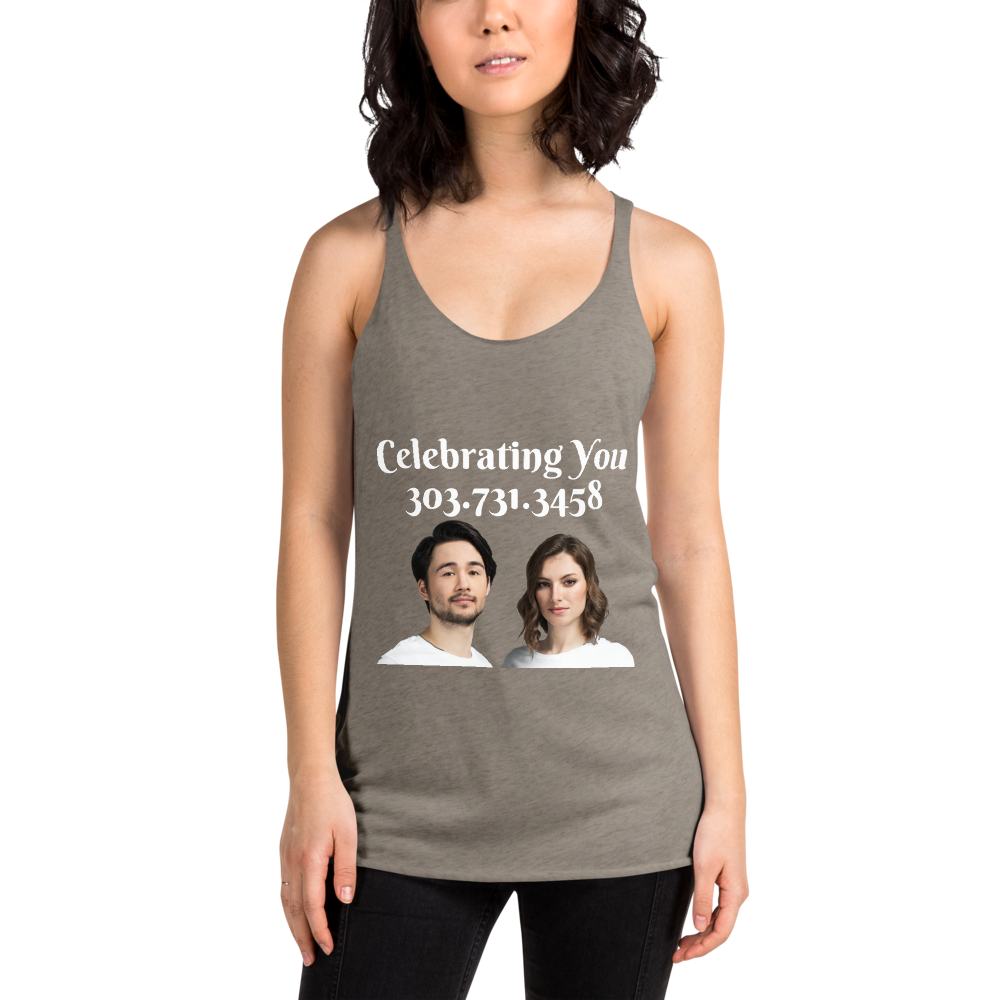 Celebrating You Designer Women&#39;s Racerback Tank Top