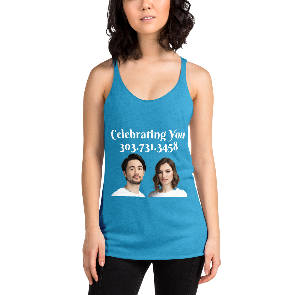 Celebrating You Designer Women&#39;s Racerback Tank Top