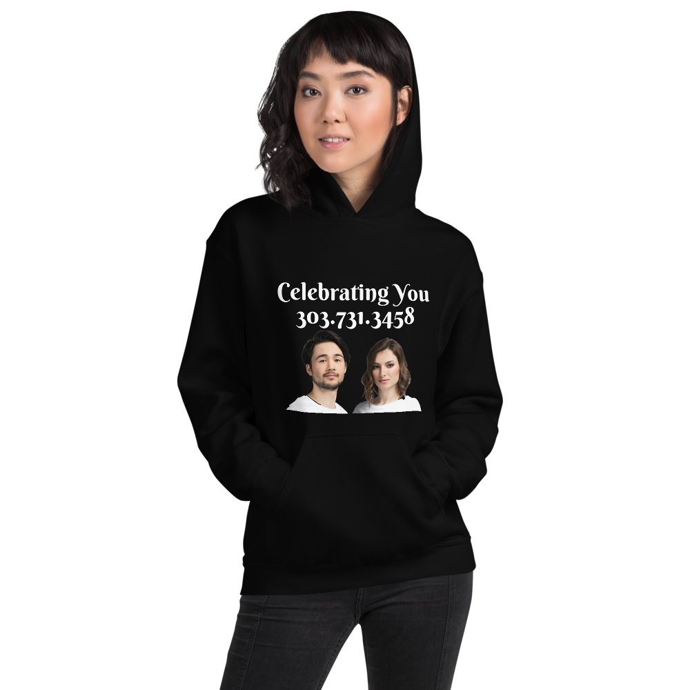 Celebrating You Designer Hooded Sweatshirt