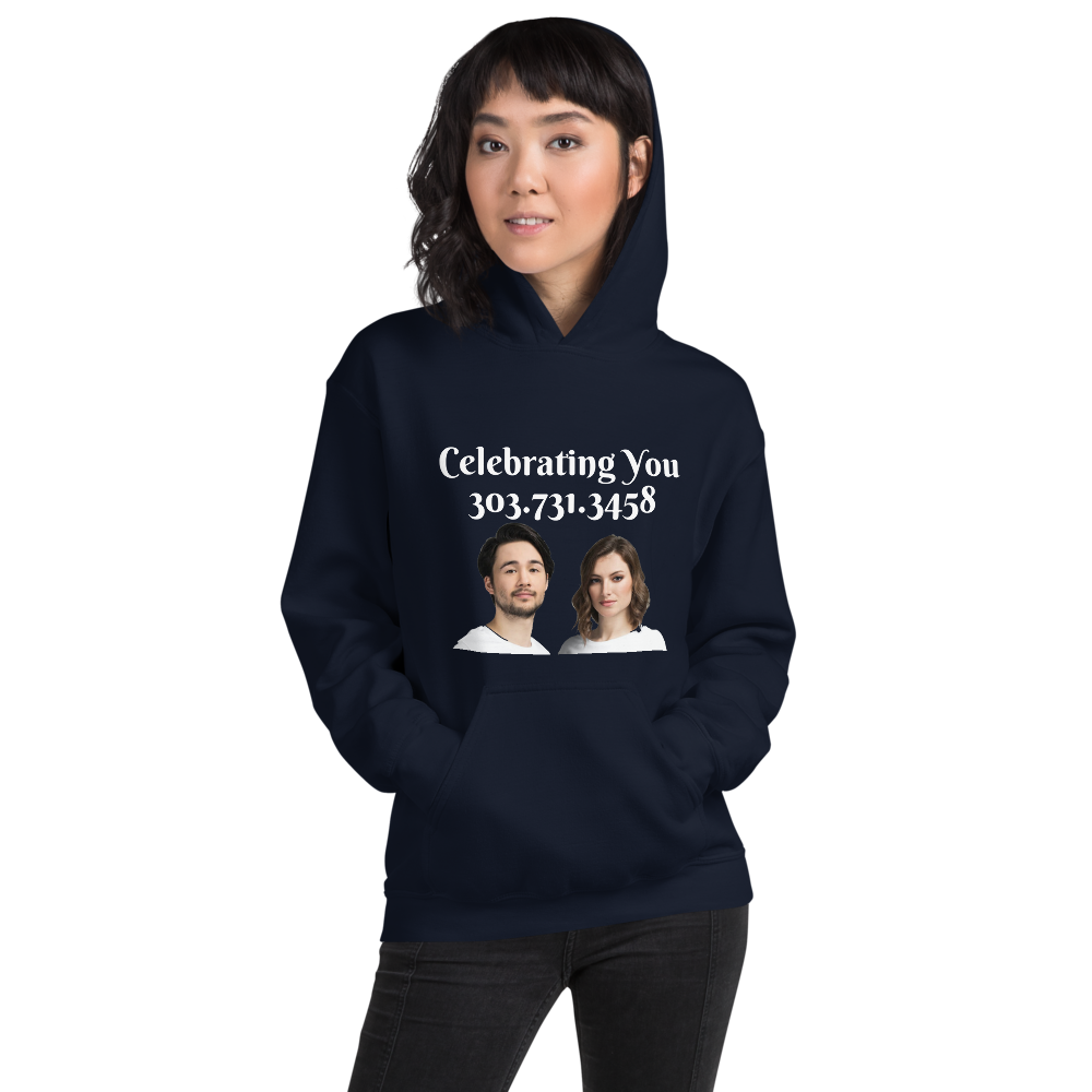 Celebrating You Designer Hooded Sweatshirt