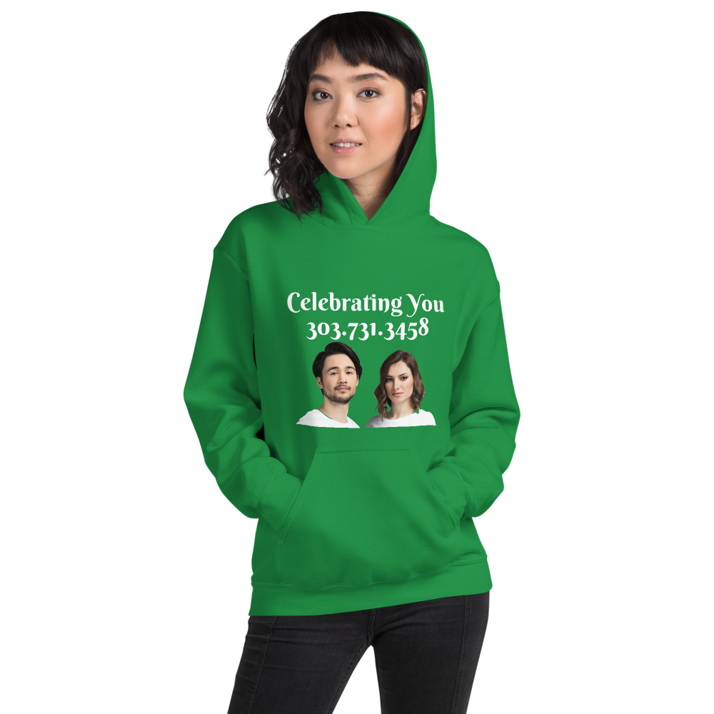 Celebrating You Designer Hooded Sweatshirt