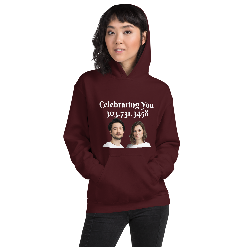 Celebrating You Designer Hooded Sweatshirt