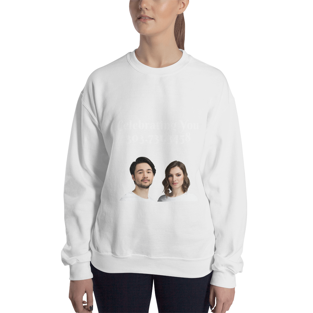 Celebrating You Designer Sweatshirt, Color: White, Size: S