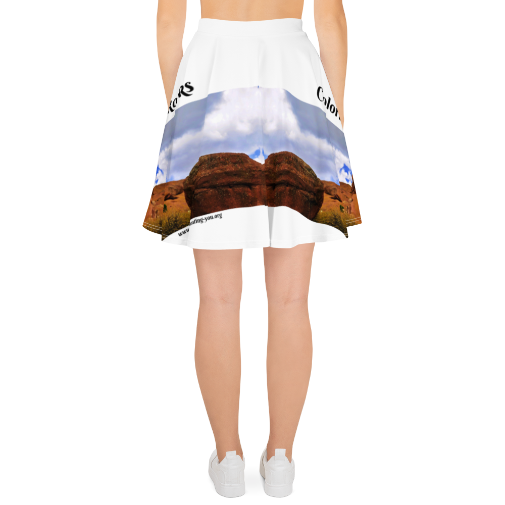 Celebrating You Designer Skater Skirt - Red Rocks Colorado