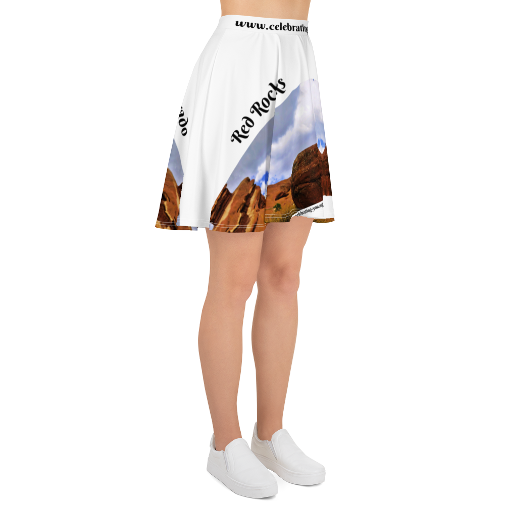 Celebrating You Designer Skater Skirt - Red Rocks Colorado