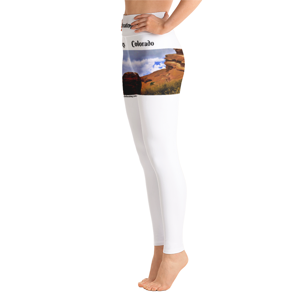 Celebrating You Designer Yoga Leggings - Red Rocks Colorado