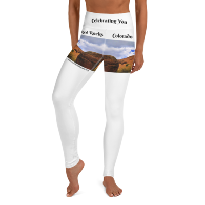 Celebrating You Designer Yoga Leggings - Red Rocks Colorado