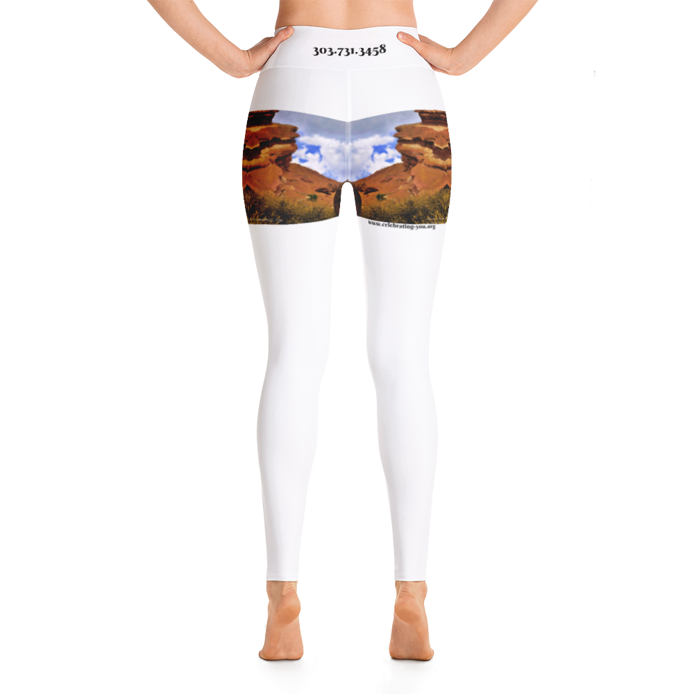 Celebrating You Designer Yoga Leggings - Red Rocks Colorado