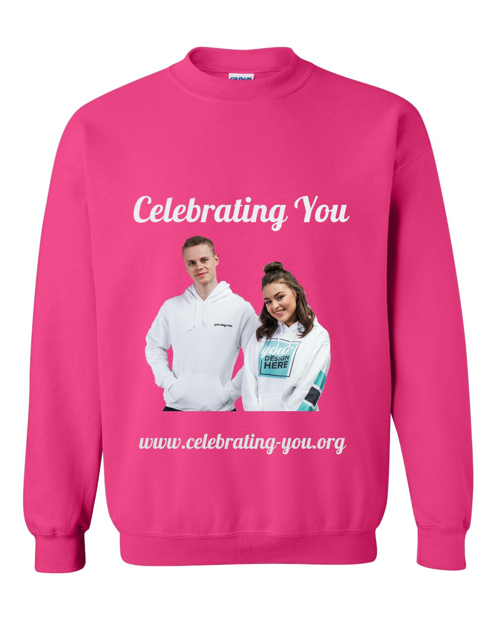 Celebrating You Customizable Adult Crewneck Sweat Shirt