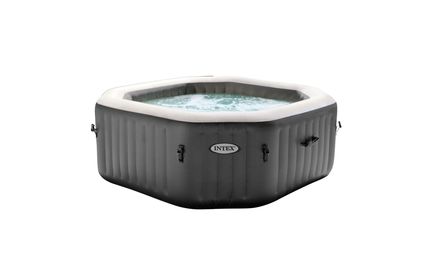 Intex PureSpa 120 Bubble Jets 4-Person Octagonal Portable Inflatable Hot Tub