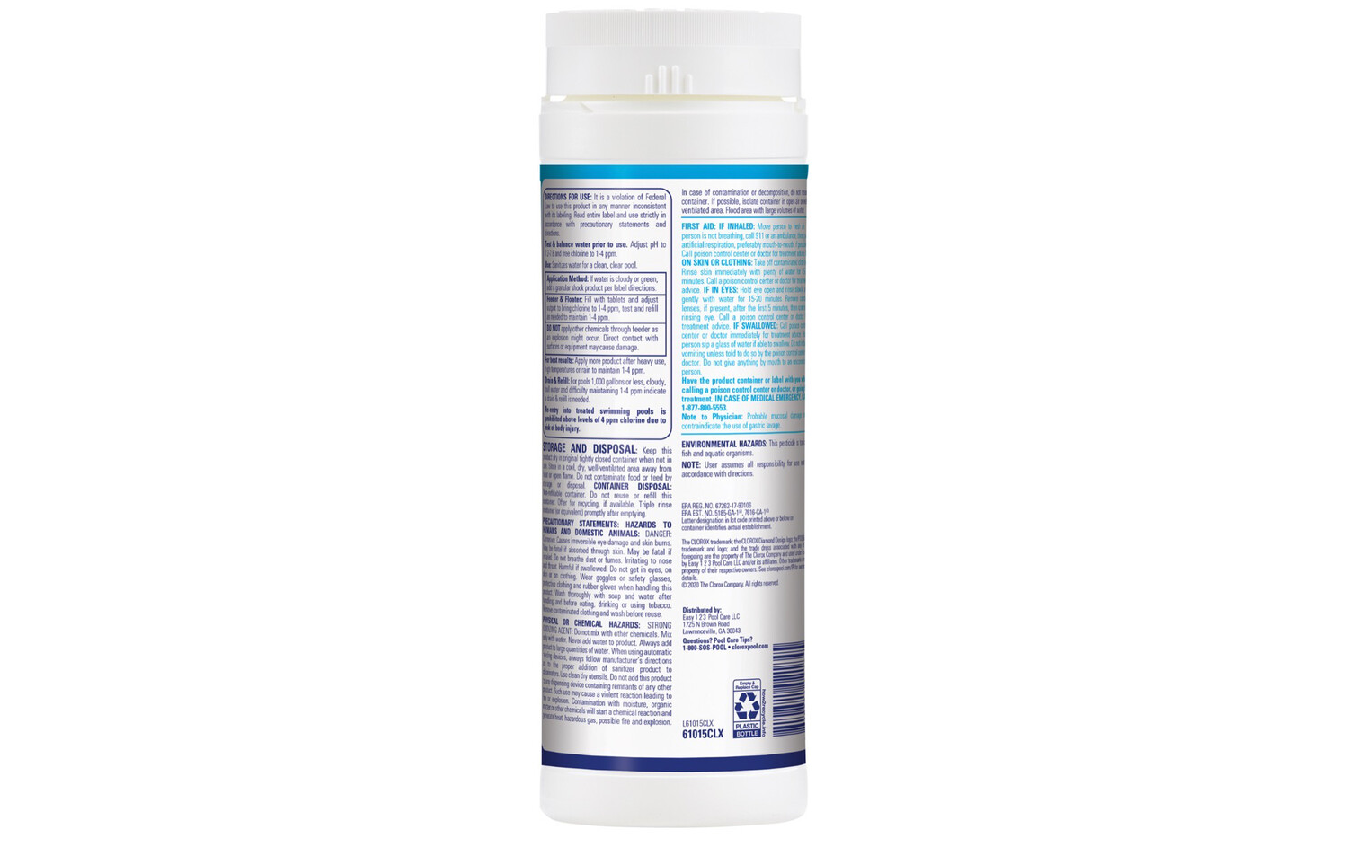 Clorox Pool &amp; Spa Small Pool 1&quot; Chlorinating Tablets for Above Ground Pools