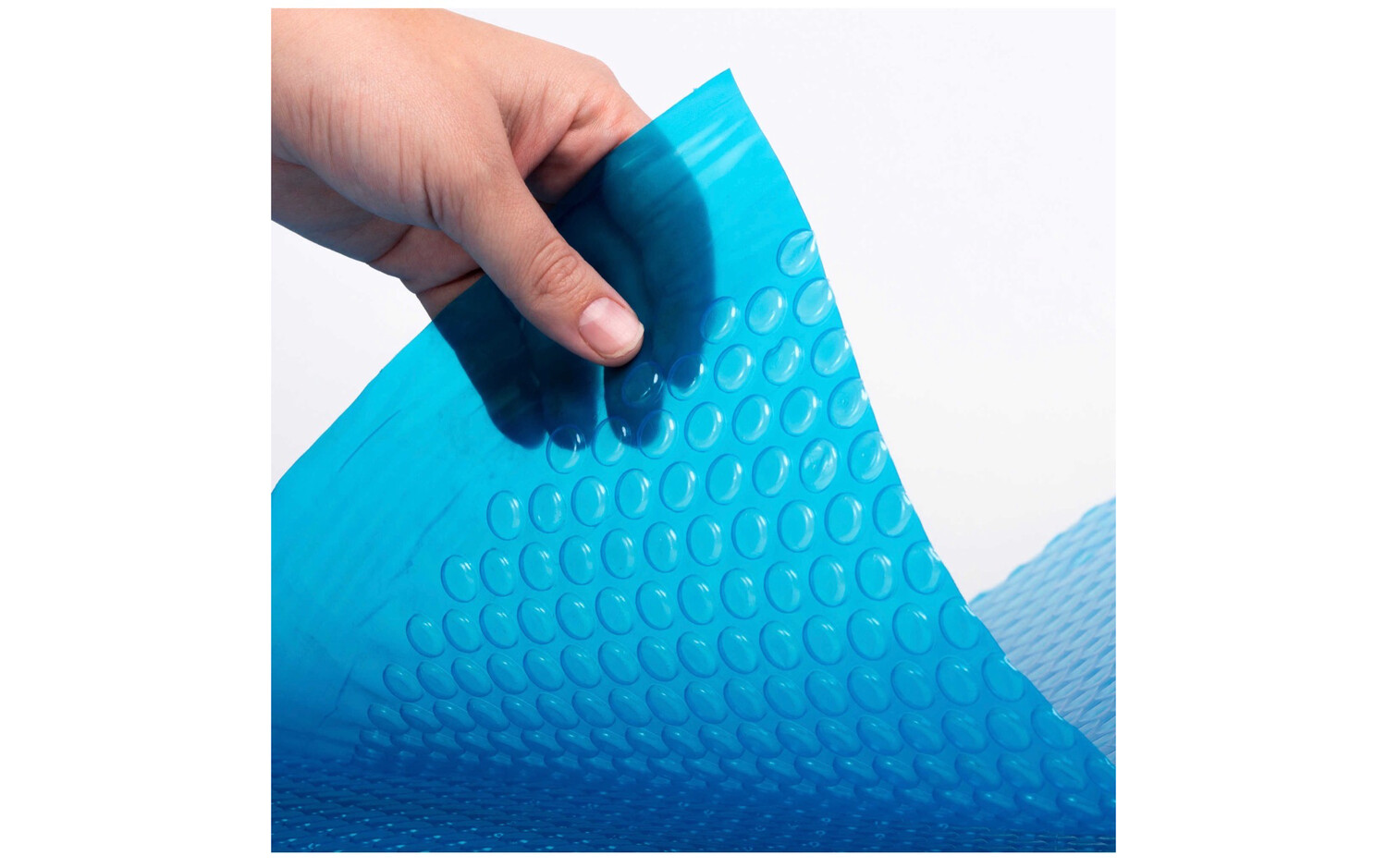 Blue Wave 12-mil Solar Blanket for Hot Tubs - 7-ft x 8-ft Rectangular Spa Cover with UV-Resistant Thermal Bubbles