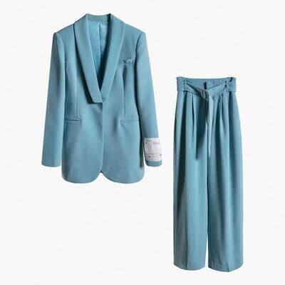 Fashion Designs Casual Blazer with Long Pants Business Suit for Women