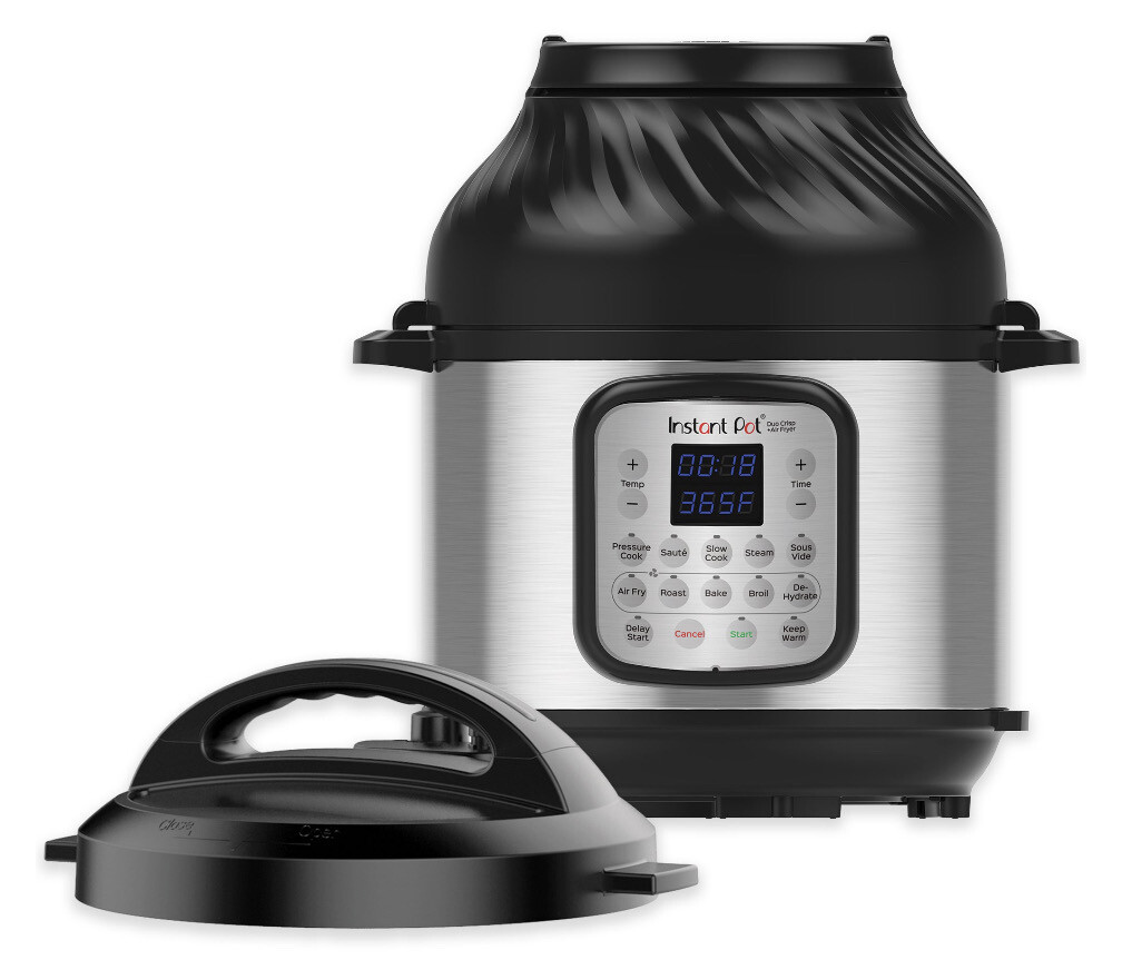 Instant Pot 8 Quart Crisp Multi-Cooker + Air Fryer, 9-in-1: Pressure Cook, Steam, Slow Cook, Sauté, Air Fry, Bake, Broil, Roast, Keep Warm, Rice, Oatmeal