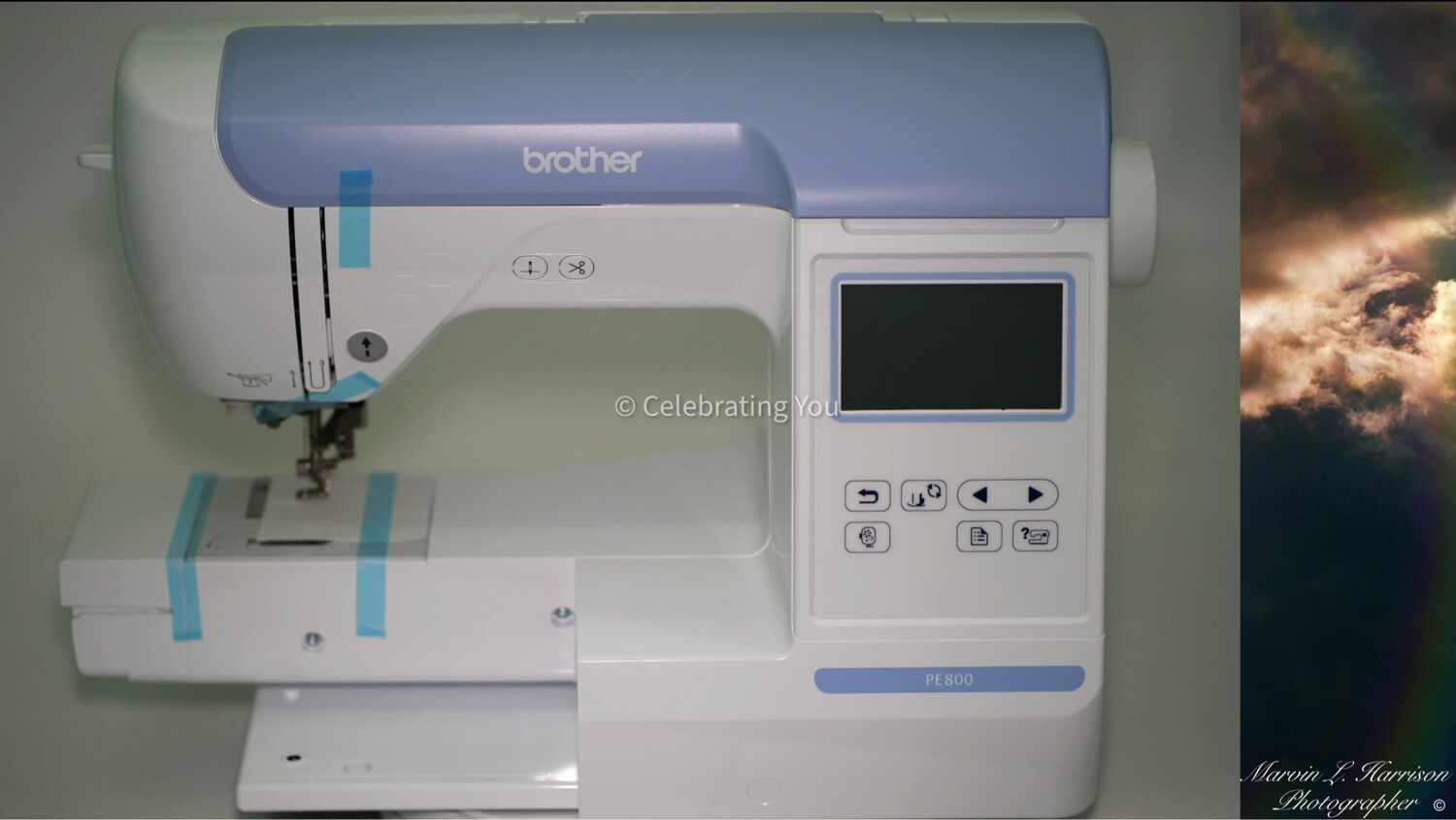 Brother PE800 Embroidery Machine, 138 Built-in Designs, 5&quot; x 7&quot; Hoop Area, Large 3.2&quot; LCD Touchscreen, USB Port, 11 Font Styles